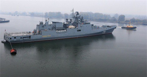 Chiếm hạm Nga mang tên lửa hành trình Kalibr tới Địa Trung Hải