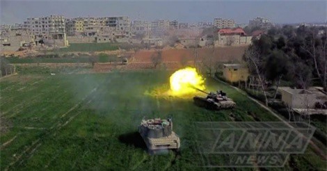 Hổ Syria tấn công phiến quân không ngừng nghỉ bằng xe tăng ở Damascus