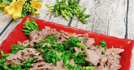 Đổi vị cơm chiều với chả lá lốt, hoa thiên lý xào cực hấp dẫn