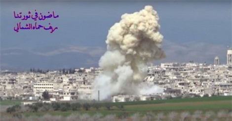 Clip: Chiến cơ Nga san phẳng tổng hành dinh của phiến quân ở Hama 