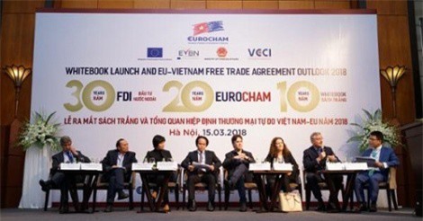 EuroCham công bố Sách Trắng và triển vọng Hiệp định EVFTA 2018