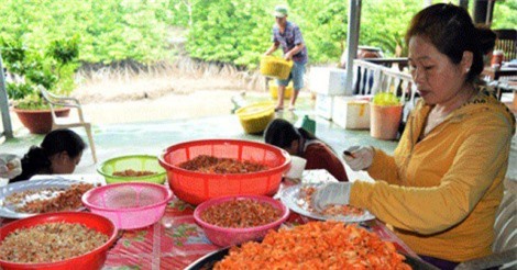 Tôm khô Rạch Gốc - thứ đặc sản vang danh bốn phương