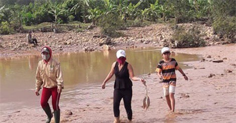 Quảng Nam: Vỡ hồ chứa chất thải của bãi đào vàng gây ô nhiễm nghiêm trọng