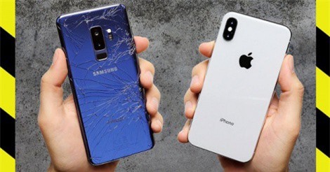 Clip: Samsung Galaxy S9 Plus đọ độ bền với siêu phẩm iPhone X 