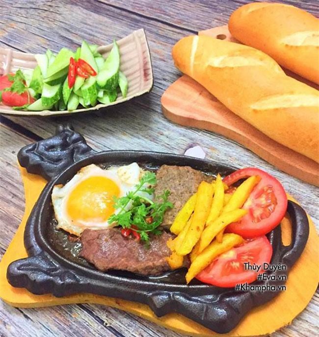 Cách nấu bò né ốp la cho bữa sáng đầy dinh dưỡng