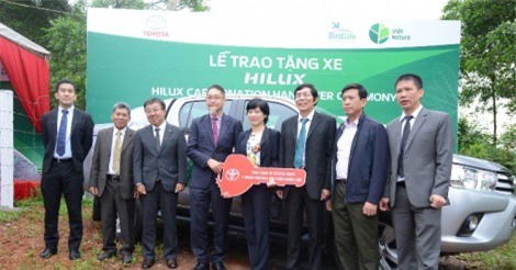 Quảng Bình: Tập đoàn Toyota trao tặng xe phục vụ công tác bảo tồn đa dạng sinh học