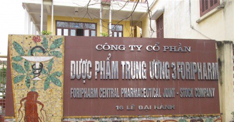 Dược phẩm Trung Ương 3 chi trả cổ tức đợt 2 bằng tiền mặt với tỷ lệ 30%