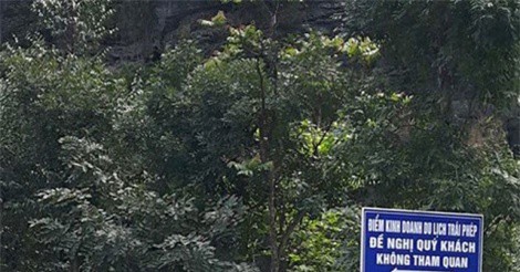 Phong tỏa, cảnh báo khách không đến công trình trái phép tại 'Tràng An cổ'