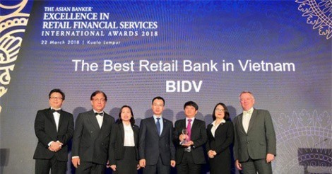 Quy mô tín dụng tăng 33%, BIDV là ngân hàng bán lẻ tốt nhất 2017