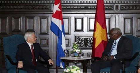 Tổng Bí thư Nguyễn Phú Trọng hội kiến Chủ tịch Quốc hội Cuba