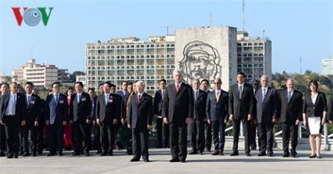 Tổng Bí thư Nguyễn Phú Trọng hội đàm với Chủ tịch Cuba Raul Castro