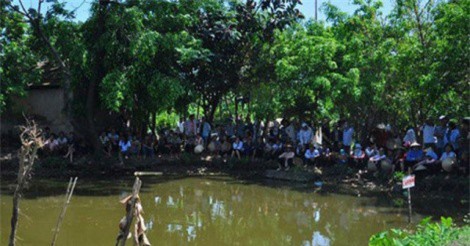 Thông tin chính thức vụ người vợ chết lõa thể dưới ao sau khi cãi nhau với chồng