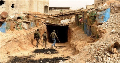 Quân đội Syria chiếm đường hầm rộng lớn của khủng bố ở Đông Ghouta