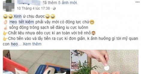 Chú 'lợn ăn tiền' gây sốt: Quá yêu, chị em xếp hàng chờ mua