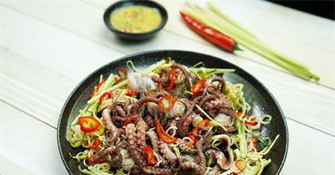 Cách làm món bạch tuộc ngâm sả tắc chua cay ngon đúng vị
