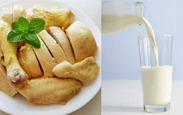 Điều gì xảy ra nếu bạn uống sữa khi ăn thịt gà?