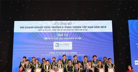 Gỗ An Cường đón nhận hai giải thưởng uy tín