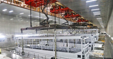 Thaco chuyển giao công nghệ sản xuất xe bus Thaco HB73S cho đối tác tại KazakhsTan