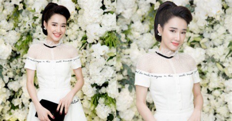 Nhã Phương đẹp rạng rỡ tới chúc mừng nhà văn Gào lên chức bà chủ