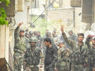 Chùm ảnh: Quân đội Syria chọc thủng tuyến phòng thủ IS, chiếm khu CN ở Nam Damascus