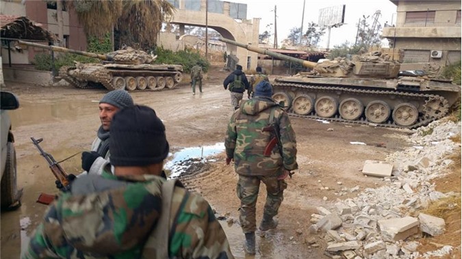 Quân đội Syria đánh bật IS khỏi khu vực rộng lớn ở Nam Damascus