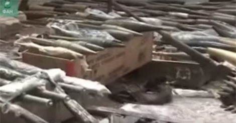 Clip: Quân đội Syria phát hiện kho vũ khí tại Đông Ghouta