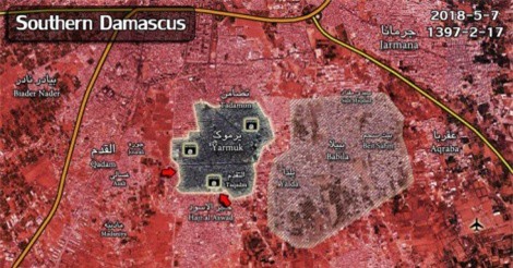 Đêm không ngủ với IS khi quân đội Syria tấn công ác liệt ở Nam Damascus