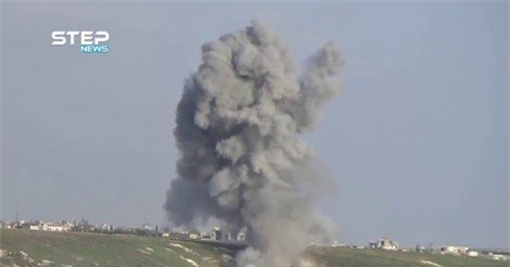 Clip: Chiến cơ Nga "thổi bay" trụ sở phiến quân tại Bắc Hama