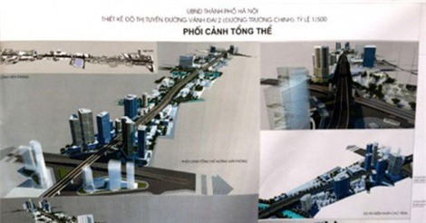 Hà Nội công bố đồ án thiết kế đô thị tuyến đường vành đai 2