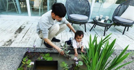 Soái ca làm "thiên đường hoa gác mái" cho vợ khiến chị em xôn xao