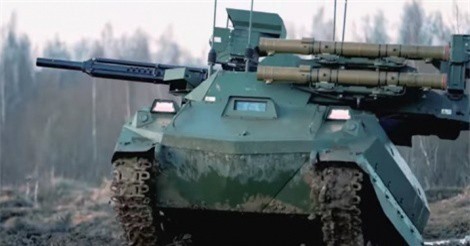 Robot xe tăng Uran-9 Nga vừa triển khai ở Syria có gì đặc biệt?