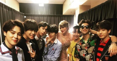 Loạt sao đình đám thế giới khoe ảnh chụp cùng BTS