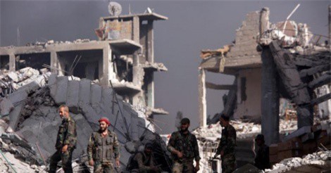 Chùm ảnh: Thủ đô Syria hoang tàn sau 7 năm chìm trong bom đạn