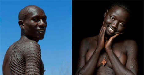Bộ tộc ở Ethiopia coi cơ thể càng nhiều sẹo lồi càng đẹp