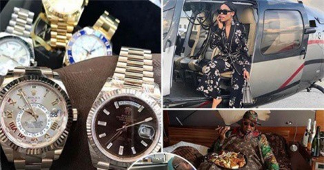 Choáng với những màn "khoe của" của con nhà giàu Châu Phi