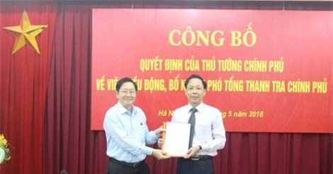 Công bố quyết định của Thủ tướng Chính phủ về công tác cán bộ