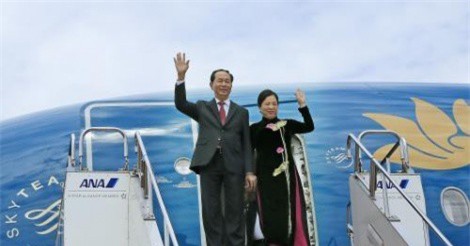 Nhật Bản bắn 21 loạt đại bác chào mừng Chủ tịch nước Trần Đại Quang