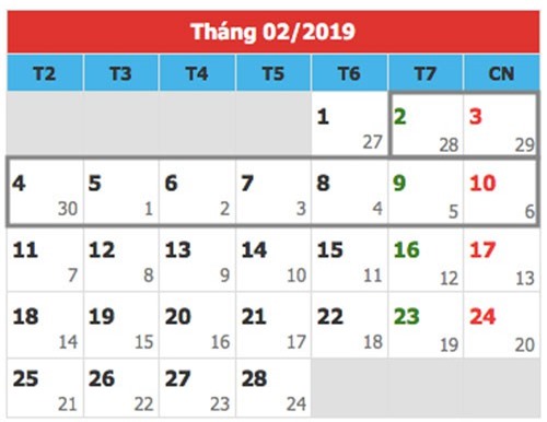 Bộ Lao động - Thương binh và Xã hội đề xuất lịch nghỉ Tết Nguyên đán 2019