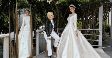 Thương hiệu váy cưới được xướng tên trong đám cưới của các mỹ nhân nổi tiếng