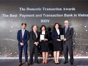 BIDV được vinh danh là ngân hàng có dịch vụ thanh toán và giao dịch tốt nhất