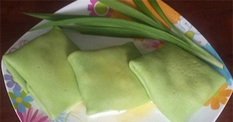 Công thức làm bánh crepe sầu riêng vị dừa lá dứa