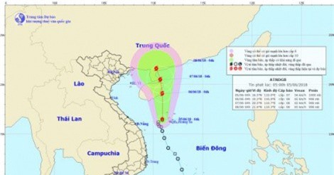 DỰ BÁO THỜI TIẾT (5/6): Áp thấp nhiệt đới mạnh lên thành bão, miền Trung có nguy cơ ngập nặng