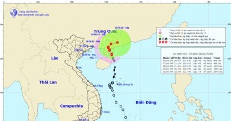 DỰ BÁO THỜI TIẾT (6/6): Bão số 2 di chuyển ra xa nước ta, miền Bắc chuyển nắng nóng