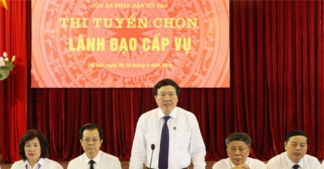 TAND tối cao tổ chức thi tuyển lãnh đạo cấp Vụ
