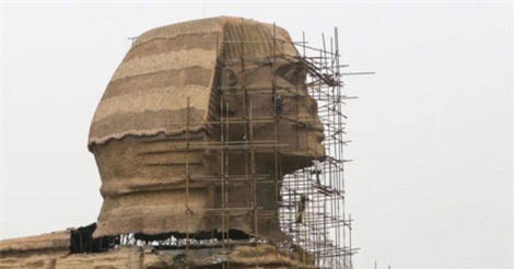 Ai Cập "nóng mặt" vì tượng nhân sư “nhái” xuất hiện ở Trung Quốc