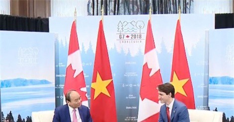 Thủ tướng Nguyễn Xuân Phúc hội đàm với Thủ tướng Canada