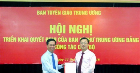 Công bố Quyết định bổ nhiệm đồng chí Bùi Trường Giang giữ chức Phó Trưởng Ban Tuyên giáo Trung ương