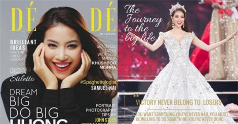 Phạm Hương lên bìa tạp chí Pháp