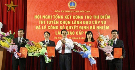 Bốn người trúng tuyển lãnh đạo tại TAND Tối cao
