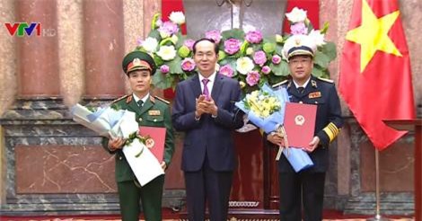 Chủ tịch nước trao Quyết định thăng quân hàm Thượng tướng, Phó Đô đốc Hải quân